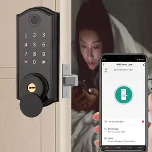 ขายส่ง สายล็อคประตู-TUYA ล็อกประตูระบบดิจิทัลควบคุมผ่าน WiFi,ล็อกประตูอัจฉริยะแบบไม่ใช้ลายนิ้วมือ TT ล็อกอัจฉริยะ NFC