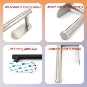 Wholesale High Quality Modern Stainless Steel 304 Chrome Finish Wall-Mounted Bathroom Standing <strong>Toilet</strong> <strong>Paper</strong> <strong>Holder</strong> <strong>Stand</strong> - Product Image 4