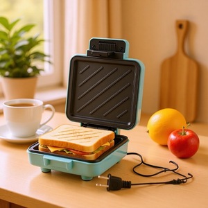 Grille-pain compact multi-usages |   Faites des sandwichs, des gaufres, des œufs, des steaks en 3 minutes, poignée anti-brûlure, portable - Product Image 2