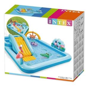 <span class=keywords><strong>Intex</strong></span>-<span class=keywords><strong>Piscina</strong></span> inflable con tobogán <span class=keywords><strong>para</strong></span> niños, parque de cocodrilo al aire libre, 57161 - Product Image 4