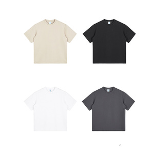 <span class=keywords><strong>Camiseta</strong></span> de Algodón de Alta Calidad, 230 g/m², Personalizable, Unisex, Estilo Holgado, Hip Hop, Hombros Caídos, Manga Corta - Product Image 4