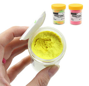 Vente en gros 57g <span class=keywords><strong>d</strong></span>'appâts de saumon colorés 52g de puissance <span class=keywords><strong>d</strong></span>'attraction de poisson mou artificiel en silicone aromatisé à l'ail pour le lac Sandre - Product Image 2