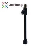 6.5 "Long Tilt-Lock Tête Droite Double Pied Revêtement En Poudre Noire Mandrin À Air 1/4" NPT Pneu Gonflage Air Mandrin Kit De Réparation De Pneu