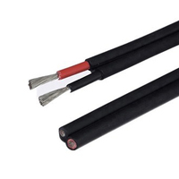YJ OEM Cable Solar de 4mm 2*4.0mm2 Cable de extensión solar fotovoltaico doble con conectores para estación de energía solar