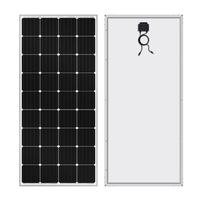Panneau solaire Mono 150W pour système domestique avec garantie de 25 ans, efficacité de 15,1%, prix avantageux, homologué TUV CE