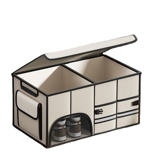 Hochwertige Kofferraum-Aufbewahrungsbox Faltbarer Filz-Autositz-Organizer mit Handschuhfach Auto-Organizer Aufbewahrungstasche - Product Image 1