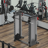 Máquina cruzada de cable de doble polea, juego de entrenamiento integral para pierna, espalda, pecho, Fitness, equipo de máquina Smith multifunción