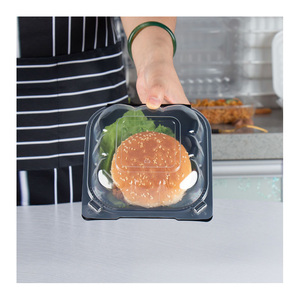 Disposable Plastic Takeaway Container Clamshell To Go Box Eco Friendly Lunch Bento Boxes Fruit Packing Take Out Food Containers