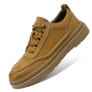 Zapatos de Hombre Nuevos 2026 |   Zapatillas de cuero informales para negocios |   Zapatos para Caminar con Suela Gruesa para Aumentar la Estatura en Hombres - Product Image 5