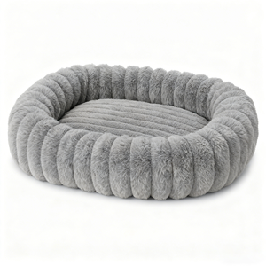 Hoogwaardig orthopedisch traagschuim rond honden- en kattenbed, grote maat, met wasbare, afneembare hoes, op maat gemaakt hondenbed - Product Image 4