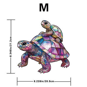 <span class=keywords><strong>Puzzle</strong></span> 2D en bois en forme d'animal avec tirelire - Puzzles en bois d'animaux irréguliers et ensemble de jeux de <span class=keywords><strong>puzzle</strong></span> DIY - Product Image 6