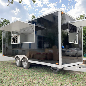 Concession rapide personnalisée Bar mobile de remorque alimentaire Hot Dog chariot Taco Pizza camion de nourriture - Product Image 1
