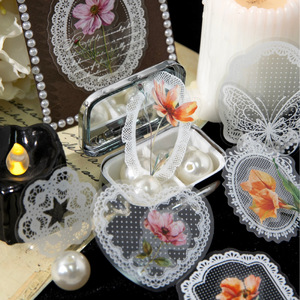 20 hojas por paquete, Serie Yumengji, <span class=keywords><strong>Papel</strong></span> Decorativo Vintage con Encaje Floral para Collage, Suministros para Diario, <span class=keywords><strong>Papel</strong></span> <span class=keywords><strong>de</strong></span> Fondo para Scrapbooking - Product Image 2
