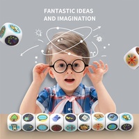Juguetes educativos para niños, juego interactivo, dados de historia, contar historias en combinaciones aleatorias, cubos de historia, juguetes para jugar con bebés
