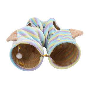 Kedi tüpler için katlanabilir kedi tüneli oyuncaklar dayanıklı tavşan topları kırışık yatak Pet tavşan kedi - Product Image 3