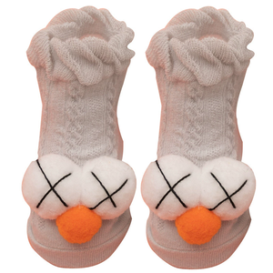 Chaussettes pour bébé nouveau-né en coton avec nœud, motif de dessin animé printemps-été, chaussettes tubulaires pour fille - Product Image 2