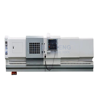 Tour CNC CK6163 à banc plat, haute précision, 2 axes, mono-broche, de type horizontal, pour usinage des métaux