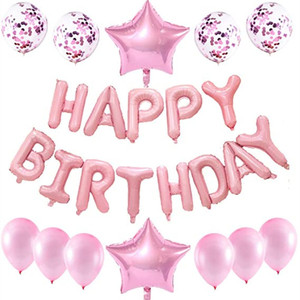 Set di Palloncini in Alluminio per Compleanno, Set di Palloncini con Lettere e Numeri, Decorazione per Sfondo Festa di Compleanno - Product Image 6