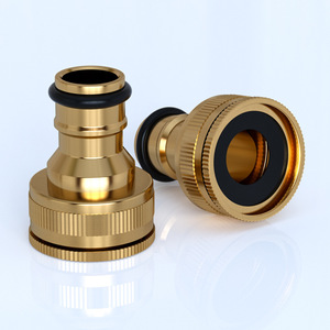 Guoma Ruixiang <b>Copper</b> Pipe Connector 12-16mm Threaded Quick Connect For Faucet Water Tube - Product Image 1
