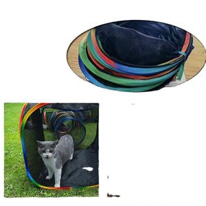 บ้านแมวแบบพับได้ BSCI รุ่น Rainbow Cat Enclosures Playground สำหรับแมวเลี้ยงนอกบ้าน พร้อมเต็นท์แมวแบบพกพา 3 ทาง พร้อมกล่องทรงลูกบาศก์ 2 ชิ้น - Product Image 6