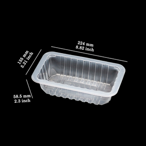 Barquette jetable en PP durable avec joint <span class=keywords><strong>de</strong></span> fraîcheur verrouillable pour le stockage à emporter <span class=keywords><strong>de</strong></span> <span class=keywords><strong>fruits</strong></span> <span class=keywords><strong>de</strong></span> <span class=keywords><strong>mer</strong></span> et <span class=keywords><strong>de</strong></span> viande réfrigérés - Product Image 5