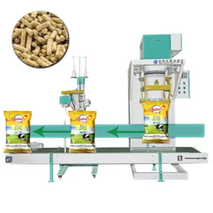 50kgs Cat litter chicken fodder bag packing machine 25kg pellet seed grain bean multi-functions fodder bagging packaging machine