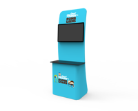 Support d'Affichage TV Publicitaire Portable pour Salon Professionnel