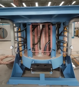 Four électrique inclinable industriel de 500kg Machine de fusion de métaux en fusion à induction Machine de fusion industrielle électrique pour fusion - Product Image 3