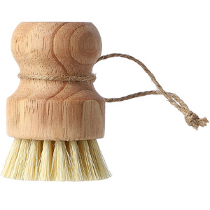 Éponge à récurer en <span class=keywords><strong>bois</strong></span> de chêne avec fibres de coco et sisal, brosse de nettoyage anti-rayures pour casseroles et fontaines en fonte - Product Image 4
