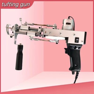 Máy dệt thảm thủ công bán buôn, súng tua rua kép màu đỏ hồng vàng, kiểu mới, kiểu cắt vòng lông 2 trong 1, súng tua rua điện dùng cho thảm trải sàn - Product Image 2