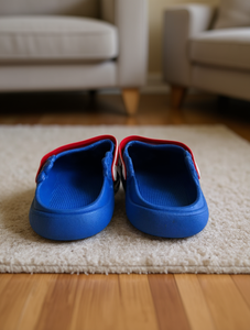 Ciabatte in PVC Blu Taglia 35-40 Punta Rotonda Suola Antiscivolo in EVA Per Tutte le Stagioni Uso Domestico - Product Image 2