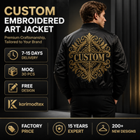 Ensemble 2 pièces de luxe pour homme : Blouson bomber coupe classique et pantalon, avec broderie artisanale et motif artistique streetwear, personnalisable avec logo