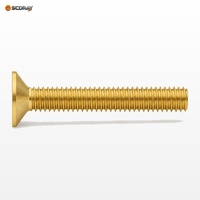Sekrup Kepala Soket Hex Countersunk Kuningan DIN 7991 M3 M4 M5 M6 M8 M10 6mm-50mm Sekrup Mesin Kepala Datar Metrik
