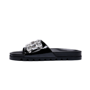 NA214 <span class=keywords><strong>Pantofole</strong></span> in Pelle Fatte a Mano per <span class=keywords><strong>Uomo</strong></span>, Sandali con Cristalli, Ciabatte con Strass, Scarpe da Giardino Taglia Grande - Product Image 5