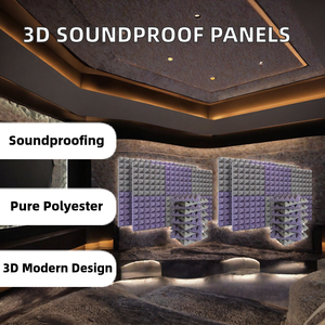 Paneles Acústicos 3D Modernos, Insonorizantes, Ignífugos e Impermeables, Paneles de Pared con Diseño de Modelo 3D, NRC 0.5, para Cine en Casa, Estudio, Villa - Product Image 2