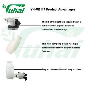 ブーマティック搾乳バケツ/白色搾乳サンプラー、酪農場設備、牛用搾乳機、牛乳・水サンプラー - Product Image 3
