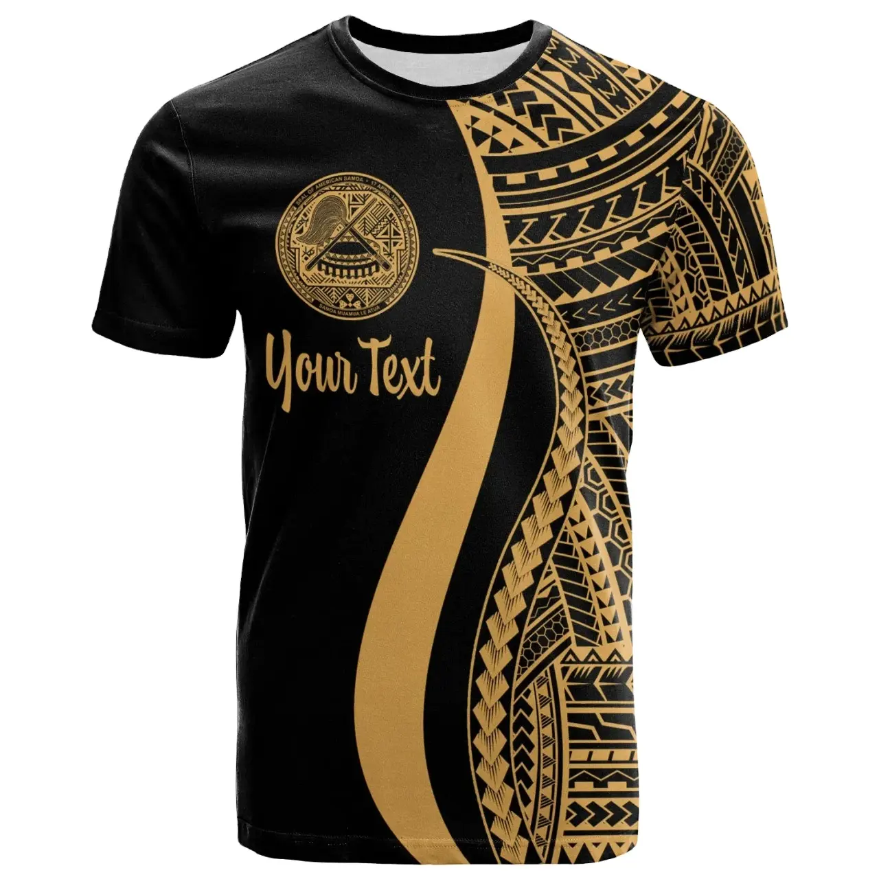 Camiseta personalizada de Samoa Americana Polinesia Gimnasio Fitness Hombres Diseñador Tallas grandes Manga corta Estampado a pedido