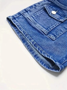 Shorts en jean de style décontracté européen et américain, design ajusté pour femmes, shorts en jean confortables et polyvalents - Product Image 5