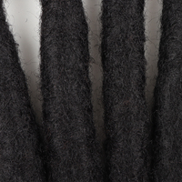 Orient Natural Extensions de vrais cheveux humains faits à la main Afro Kinky Bulk Wick Locs peuvent être blanchis