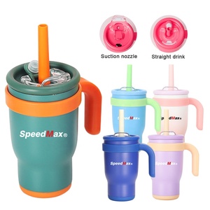 Vaso Térmico de Doble Pared para Café, 350 ml, Taza Aislada de Acero Inoxidable con Pajita - Product Image 1