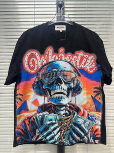 T-shirt Homme de Qualité Supérieure Hip-Hop à Manches Courtes MAJESTIKS – Nouvelle Collection Tendance Streetwear Effet Vintage Délavé pour Hommes - Product Image 1