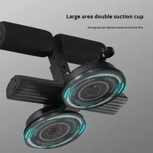 듀얼 흡입 컵 윗몸 일으키기 보조 장치 조정 가능한 피트니스 장비 용 미끄럼 방지 <span class=keywords><strong>ABS</strong></span> 스트랩 복부 크런치 및 조임 도구 - Product Image 2