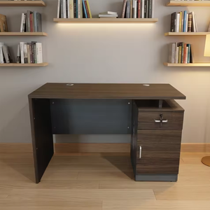 Escritorio de Computadora Moderno, Modular y Duradero, de Madera, para Dormitorio o Oficina, con Almacenamiento, Estilo Panel, 1.2M, Fácil de Montar - Product Image 1