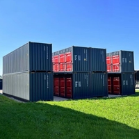 Conteneur de stockage extérieur préfabriqué en acier durable, conteneur 40HC, maisons conteneurs, design moderne