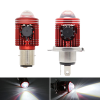 Ampoule LED H4 Super Lumineuse, Phares de Moto, Lentille Laser HD, Ampoules de Phare Moto pour Tricycle, Véhicules Électriques