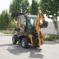 Mesin Penggali Backhoe Loader Kecil 2 Ton yang Dapat Ditarik, Pengiriman Gratis, Harga Pabrik untuk Penggunaan Rumah dan Pertanian