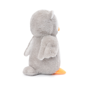 <span class=keywords><strong>Peluche</strong></span> a forma di gufo con grandi occhi rotondi, piccole ali e pancia bianca, personaggio uccello grigio della foresta - Product Image 3
