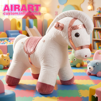 Cheval trojan gonflable en peluche pour la décoration de jardin, mascotte de Noël en peluche gonflable