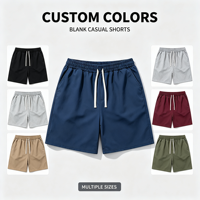 Shorts de sport pour hommes LANMORN, unis, personnalisables avec impression et broderie de logo, cordon élastique, style streetwear décontracté