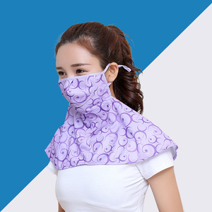 Sun Protection Face Mask With Neck Cover UV Protection Breathable Cycling Mask For Women Outdoor Use - Product Image 1
